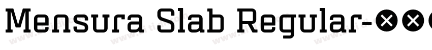 Mensura Slab Regular字体转换 Mensura Slab Regular字体转换